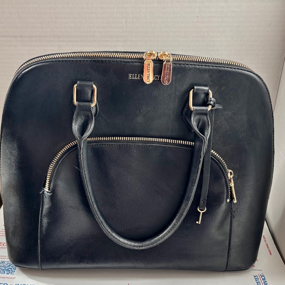 $25 Black Ellen Tracy Satchel Bag/ Handbag 👜 used twice